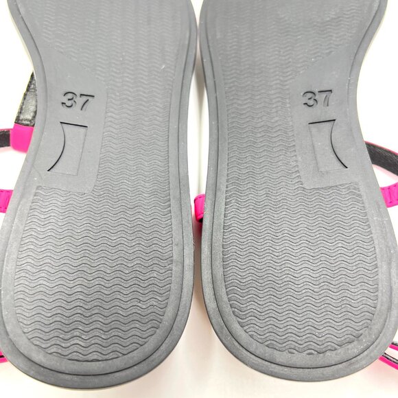 Camper Womens 37 EU 7 US Hot Pink And Black Minimalist Sandals Shoes‎ - Picture 12 of 14